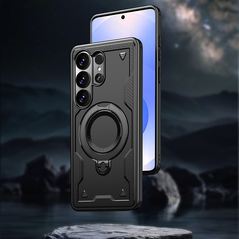 Magnetic Charging Stand - 360° Rotating Stand Shockproof Phone Case