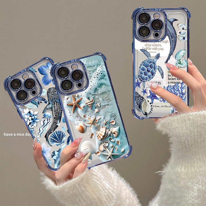 Vivo Y28 - Marine Life Shark Plating Phone Case