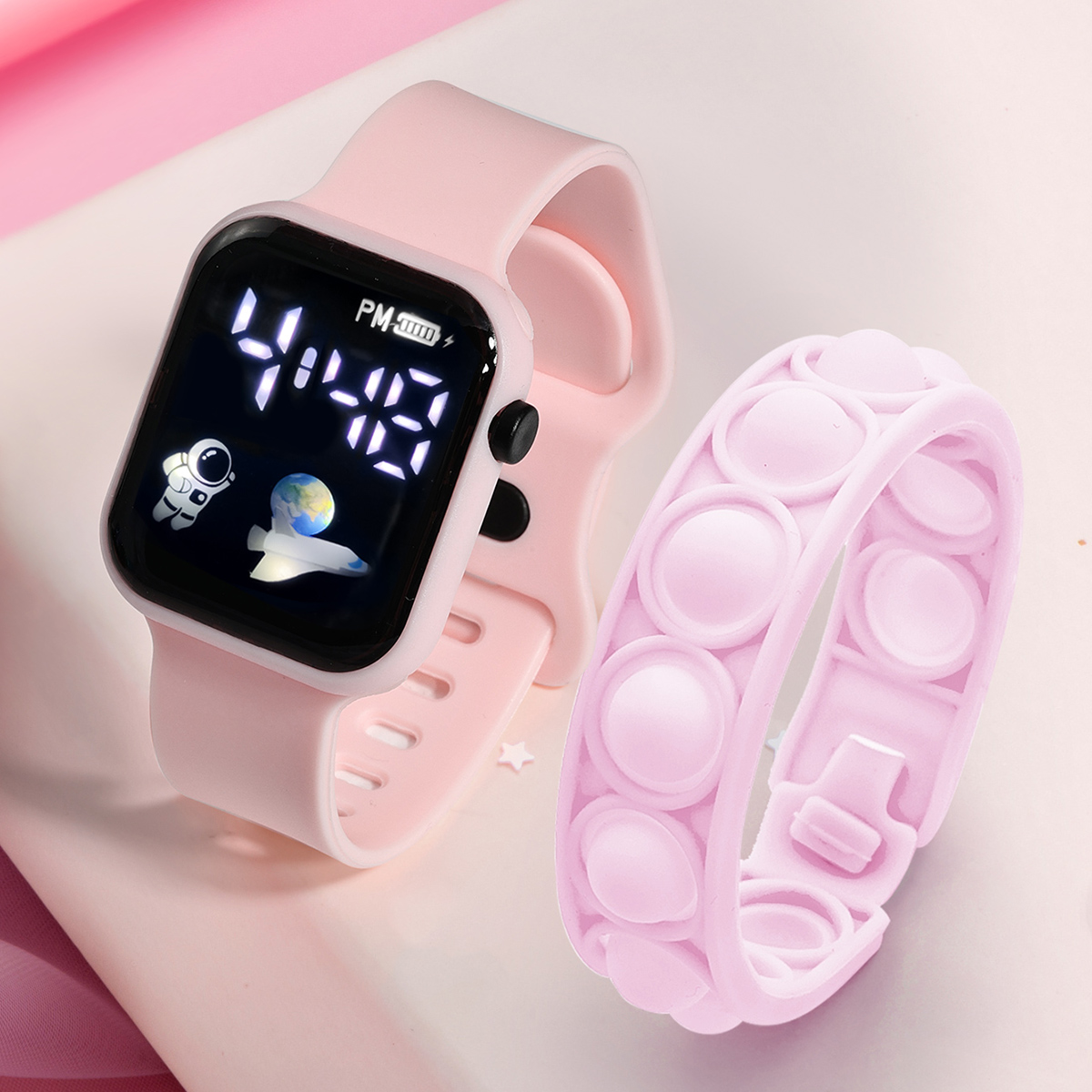 Smartwatch Touch - 2PCS Children's Smart Watch Bracelet Simple