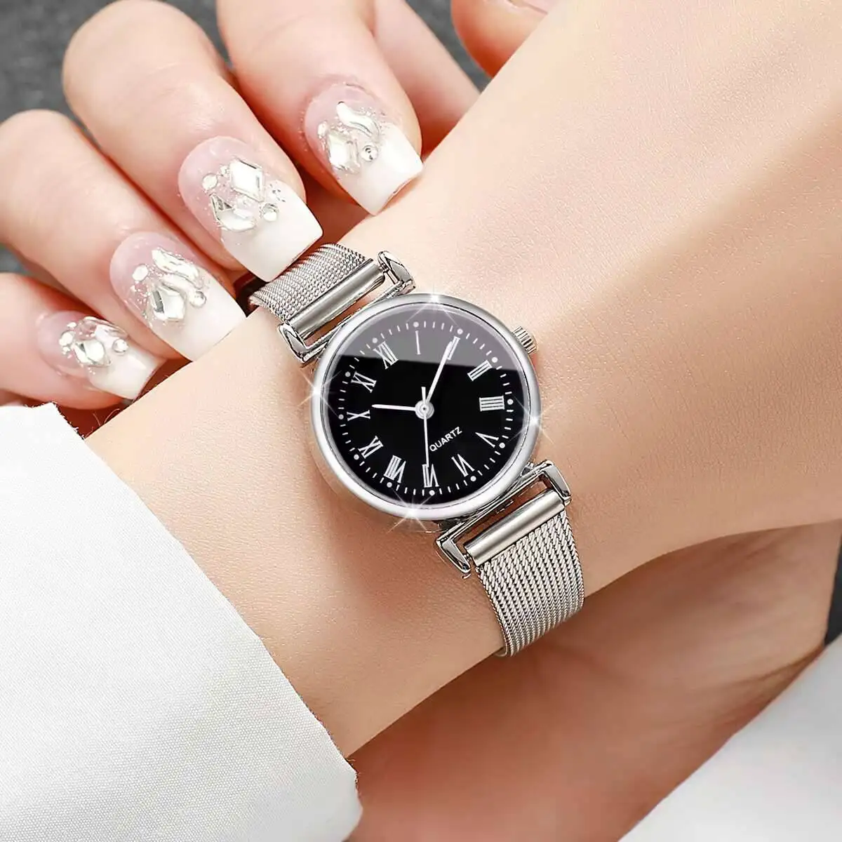 1/2PCS Fashion Women Watches C - Stainless Mesh Band recension och pris