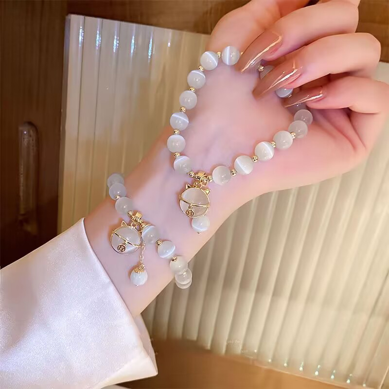 Exquisite Opal Beaded Bracelet - Ceramic Link Bracelet recension och pris