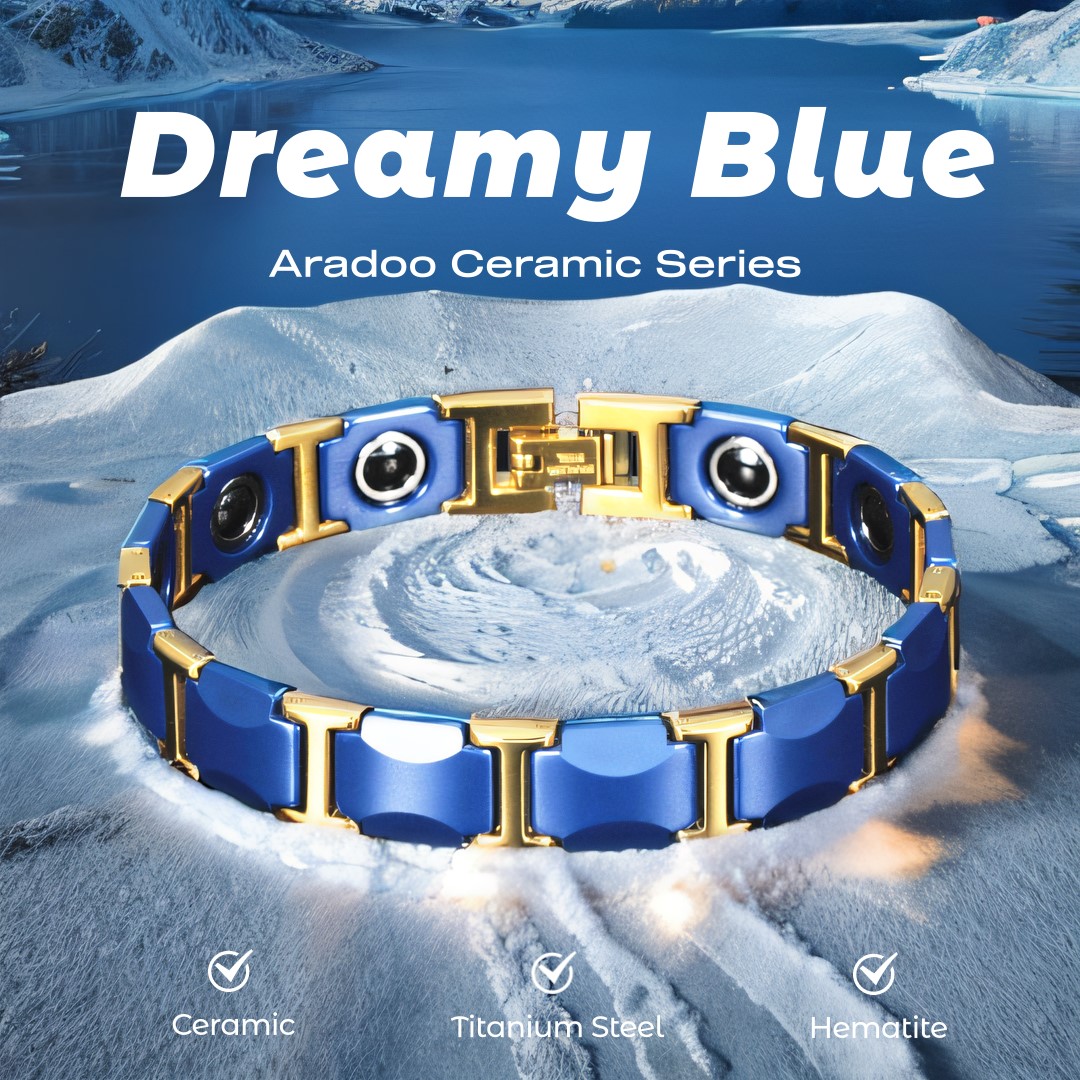 Dreamy Blue Ceramic Bracelet T - Ceramic Link Bracelet recension och pris