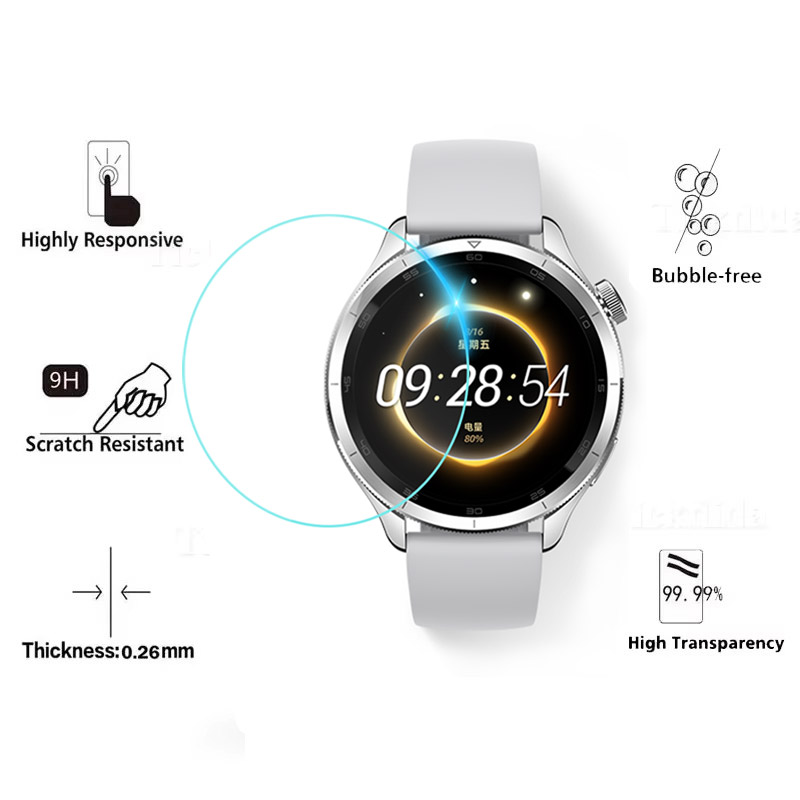 Tempered Glass for Xiaomi Mi W - Xiaomi Smartwatch S3 Accessories recension och pris