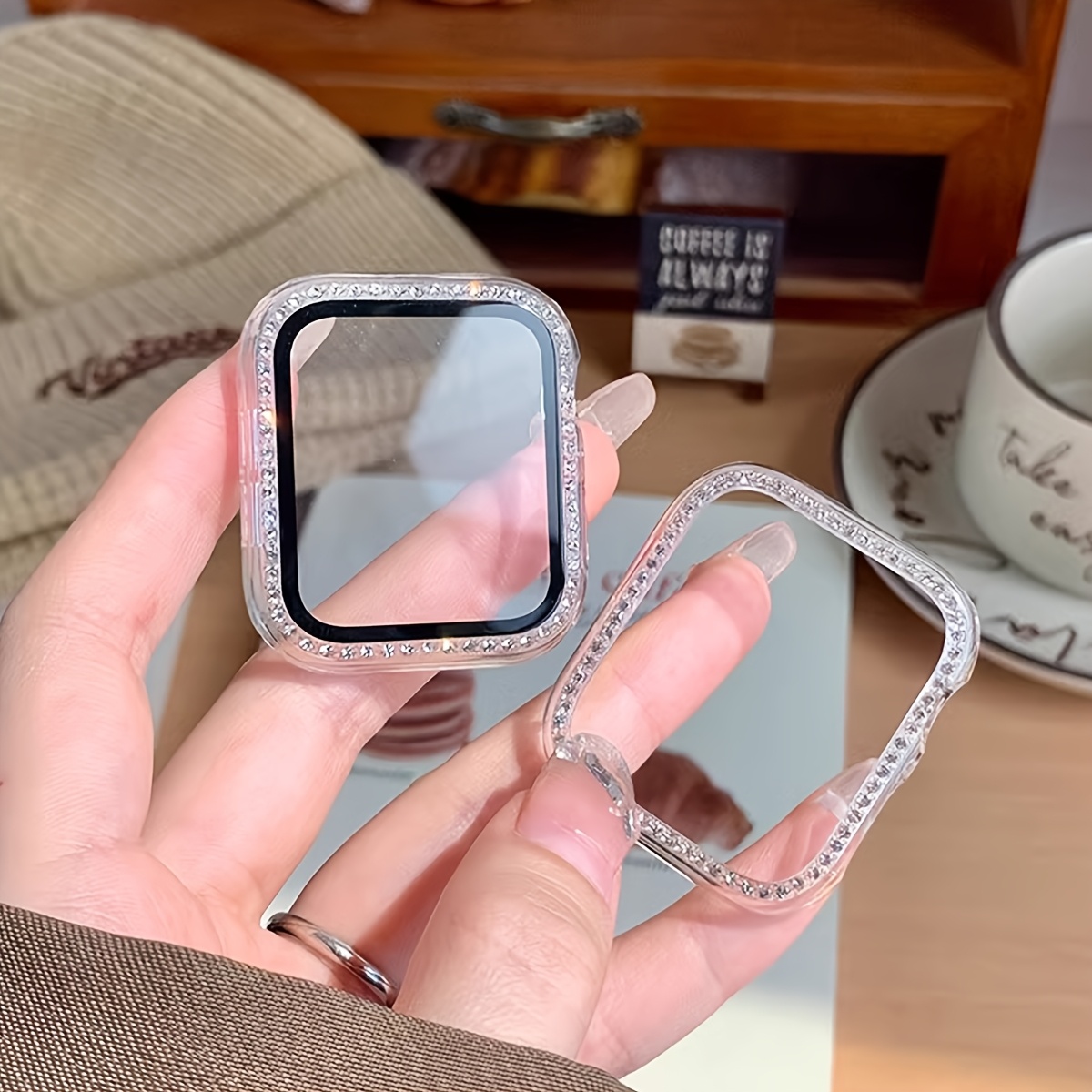 Glass+Diamond Case For Apple w - Smartwatch Band Accessories recension och pris