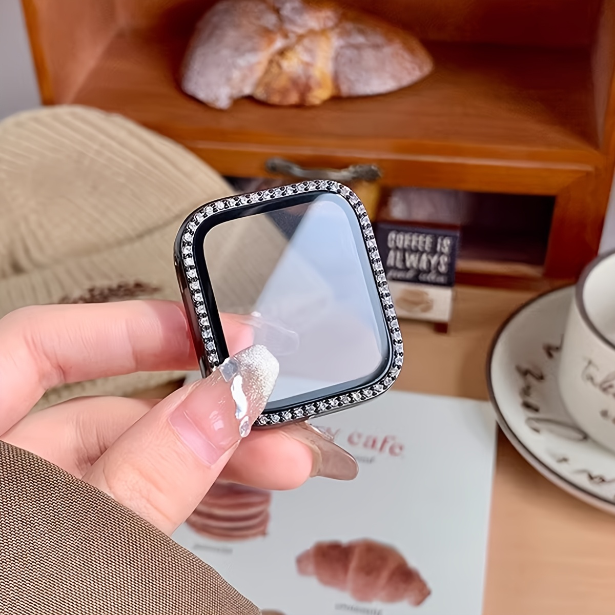 Glass+Diamond Case For Apple w - Smartwatch Band Accessories recension och pris
