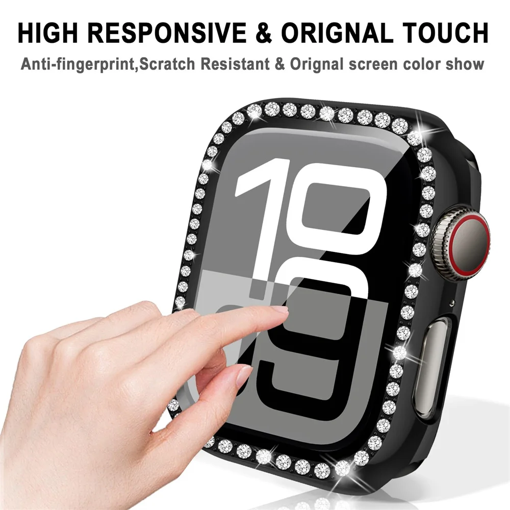 Glass+Diamond Case For Apple w - Smartwatch Band Accessories recension och pris