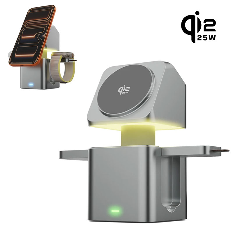 3 in 1 Magnetic QI2.2 25W Wire - Smartwatch Touch recension och pris