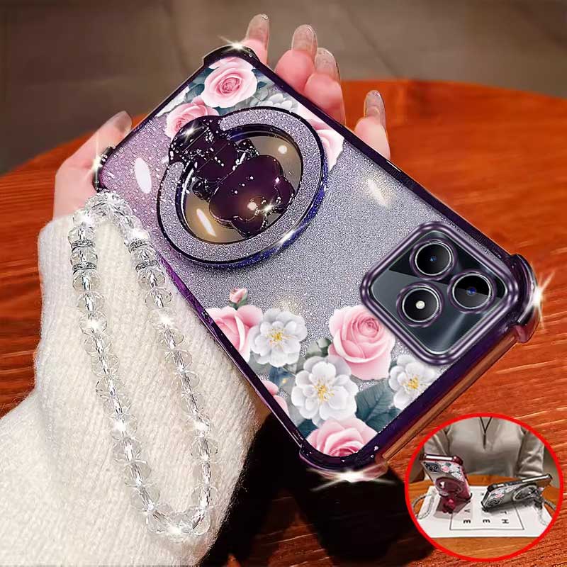 3pcs(Romantic Rose phone Case+ - Realme Note 50 recension och pris