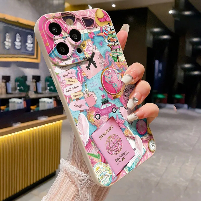 Travel Plane Printed Matte Ant - Apple Iphone 16 recension och pris