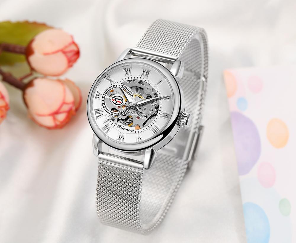 Reloj Mujer FORSINING Fashion  - Stainless Mesh Band recension och pris