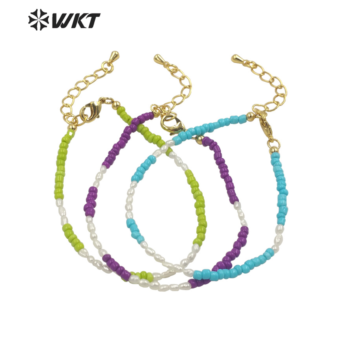 WT-MPB079 Women Elegant Tiny 2 - Ceramic Link Bracelet recension och pris