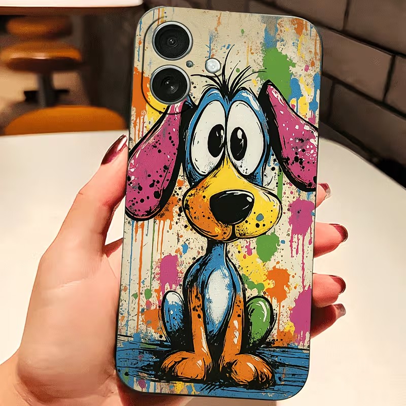 Graffiti Colored Puppy TPU Pho - Apple Iphone 16 recension och pris