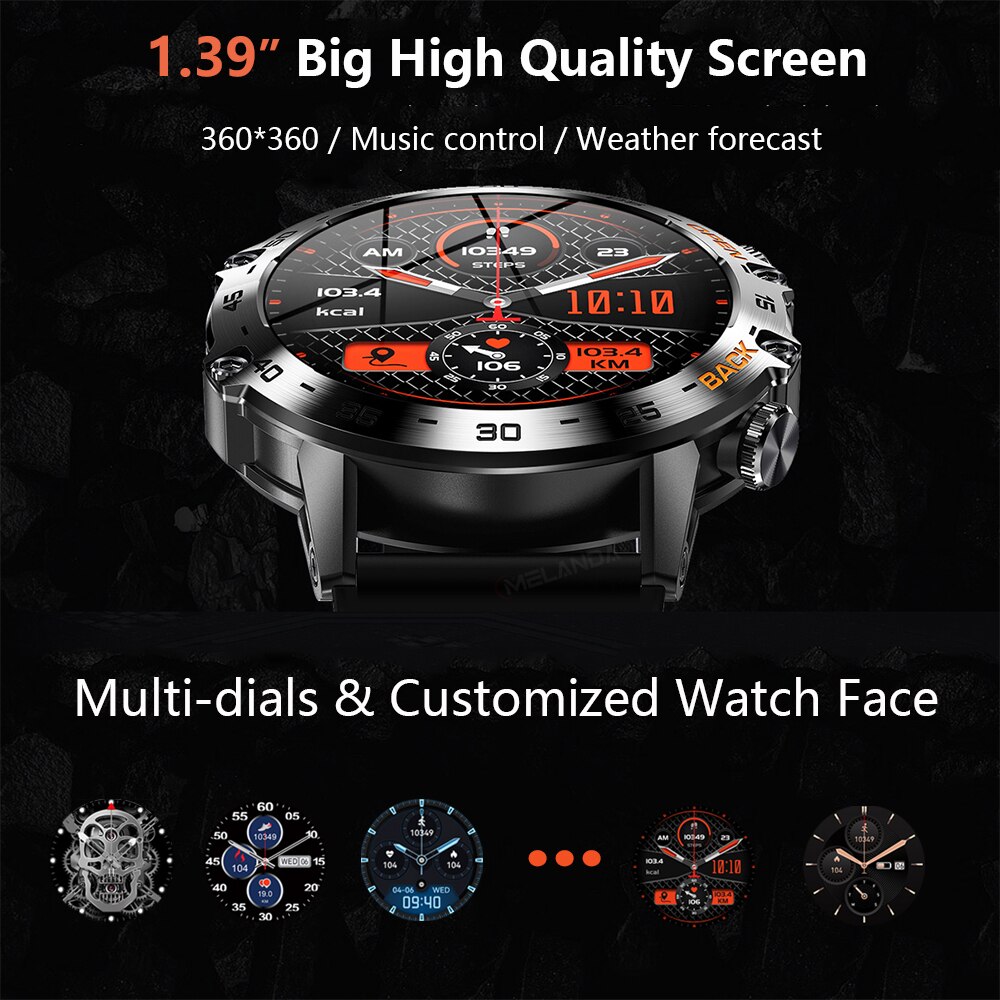 MEVADEN 1.39 inch Bluetooth Ca - Smartwatch Faces recension och pris