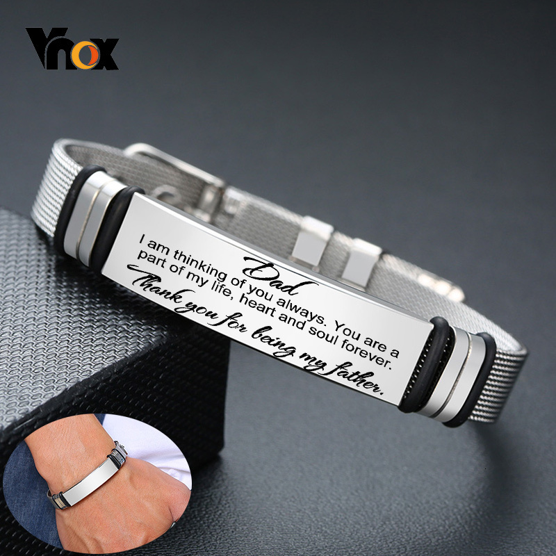 Vnox Mens Stainless Steel Cust - Stainless Mesh Band recension och pris