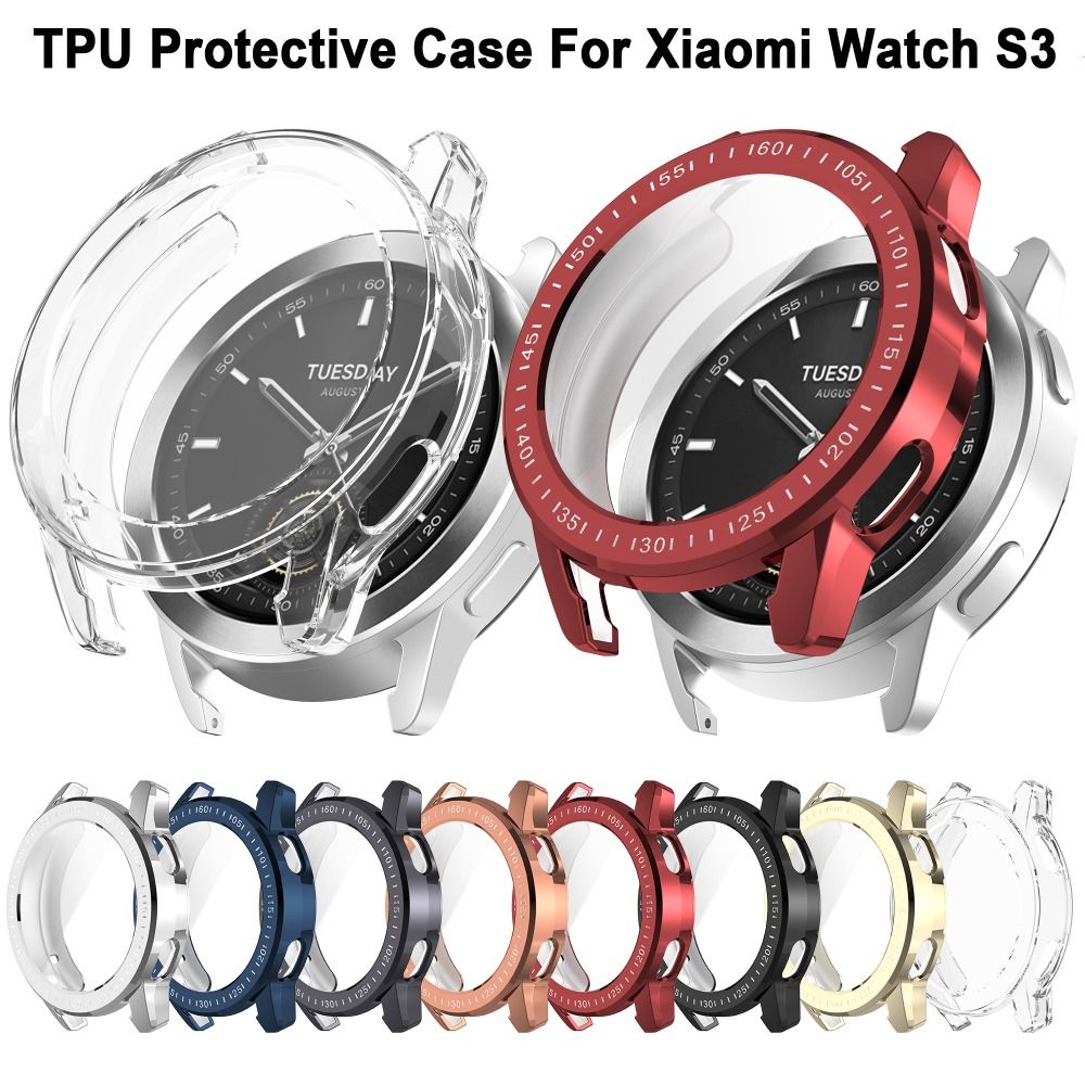 New Full Cover TPU Case Bumper - Xiaomi Smartwatch S3 Accessories recension och pris