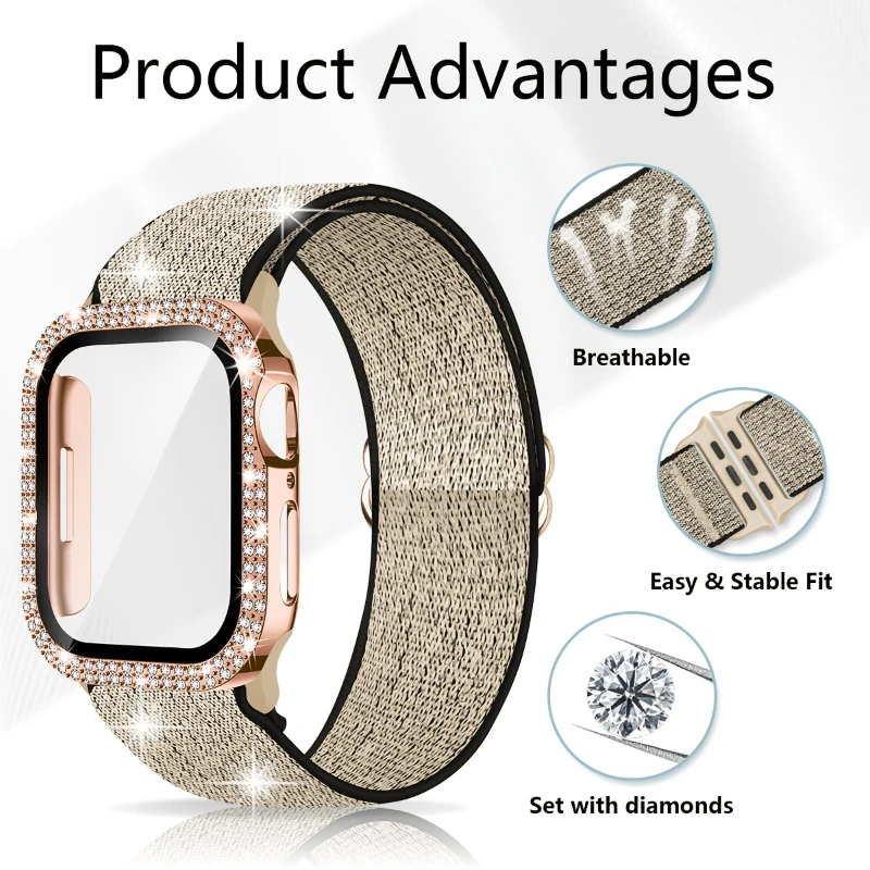 Band+Case for Apple Watch 45mm - Smartwatch Band Accessories recension och pris