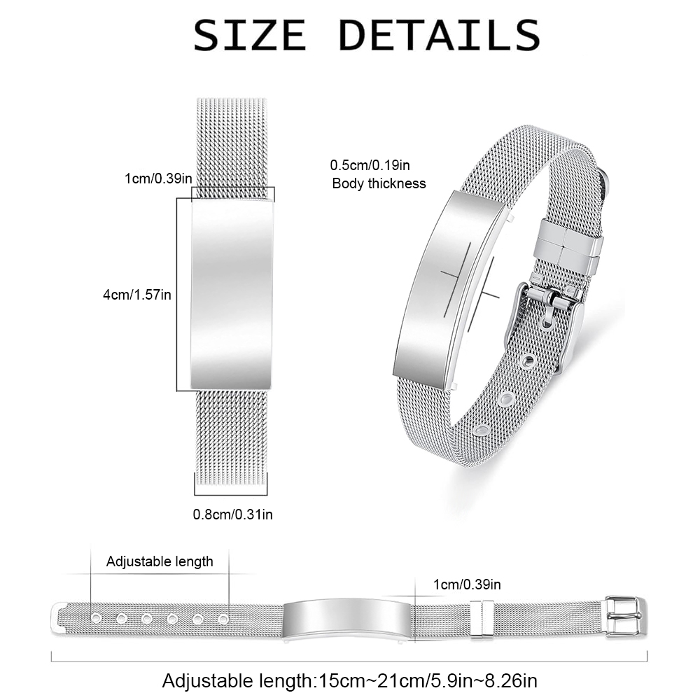 Cremation Jewelry Urn Bracelet - Stainless Mesh Band recension och pris