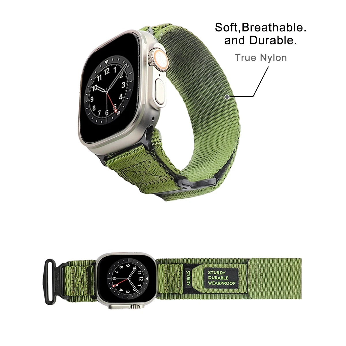 Tactical Nylon Strap for Apple - Sport Loop Strap recension och pris