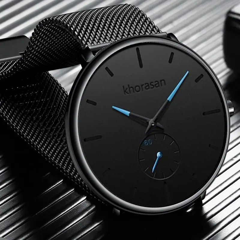 YOLAKO Mens Fashion Minimalist - Stainless Mesh Band recension och pris