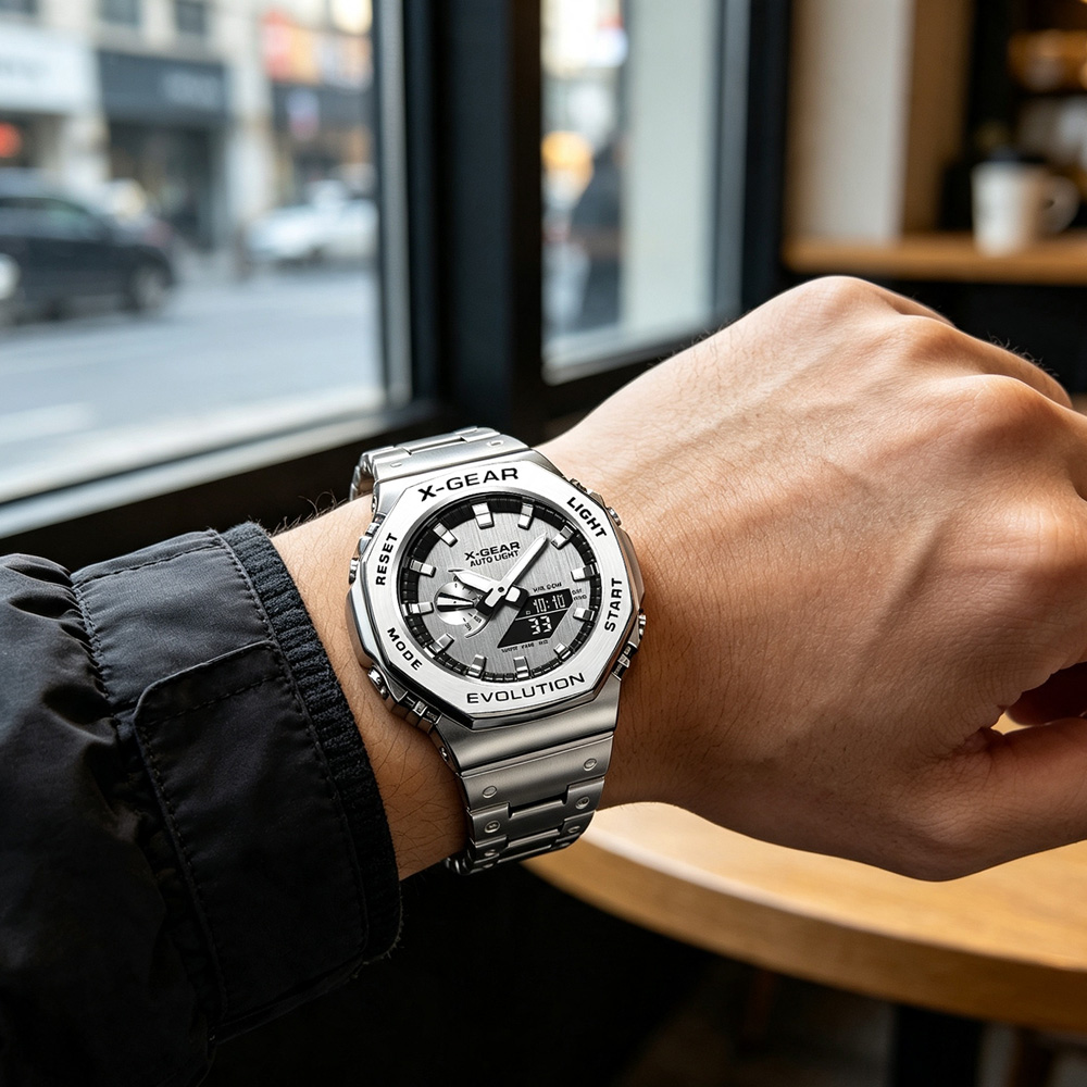 X-GEAR Dual Display Digital Sp - Smartwatch Touch recension och pris
