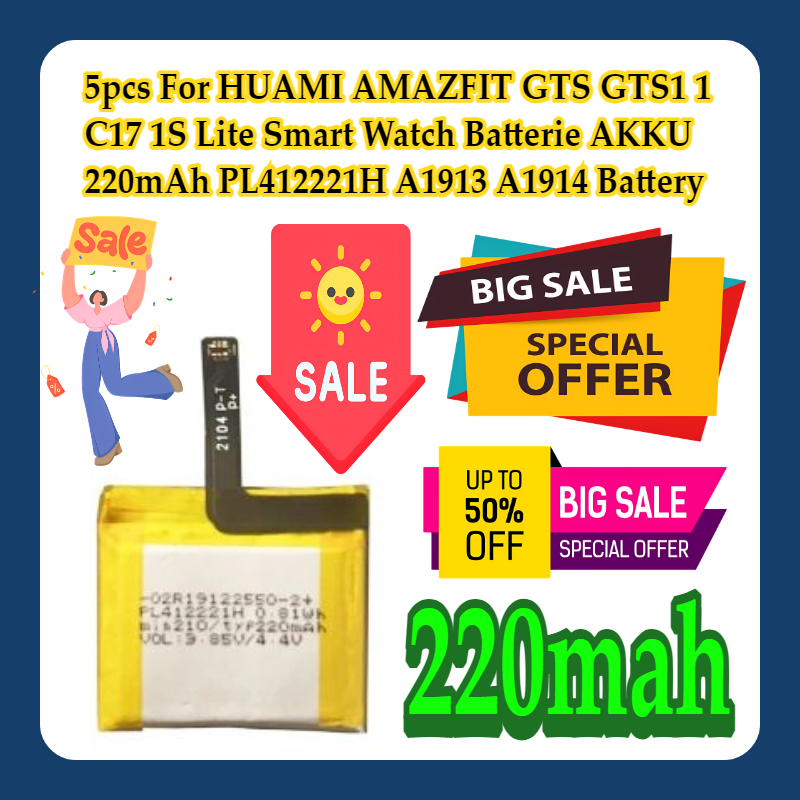 5pcs For HUAMI AMAZFIT GTS GTS - Smartwatch A1914 recension och pris