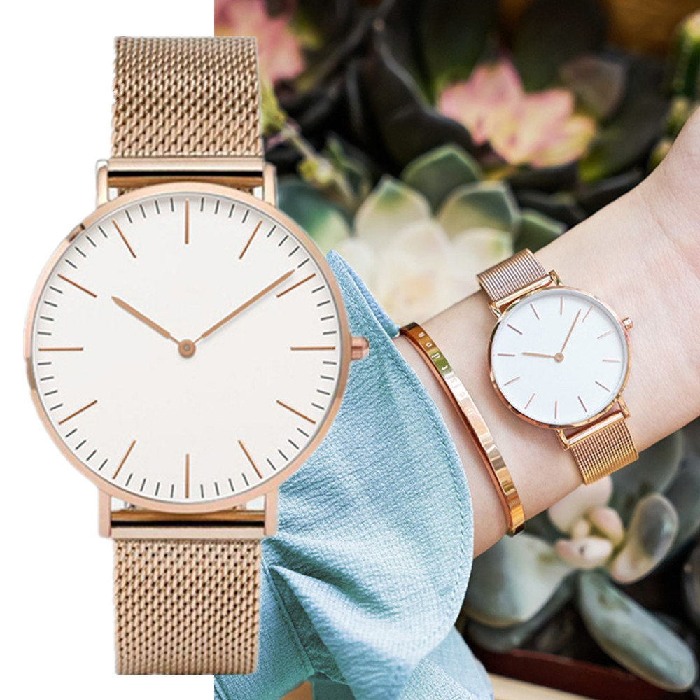 Top Brand Luxury Watches Women - Stainless Mesh Band recension och pris