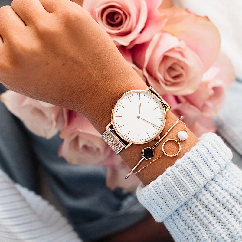 Top Brand Luxury Watches Women - Stainless Mesh Band recension och pris