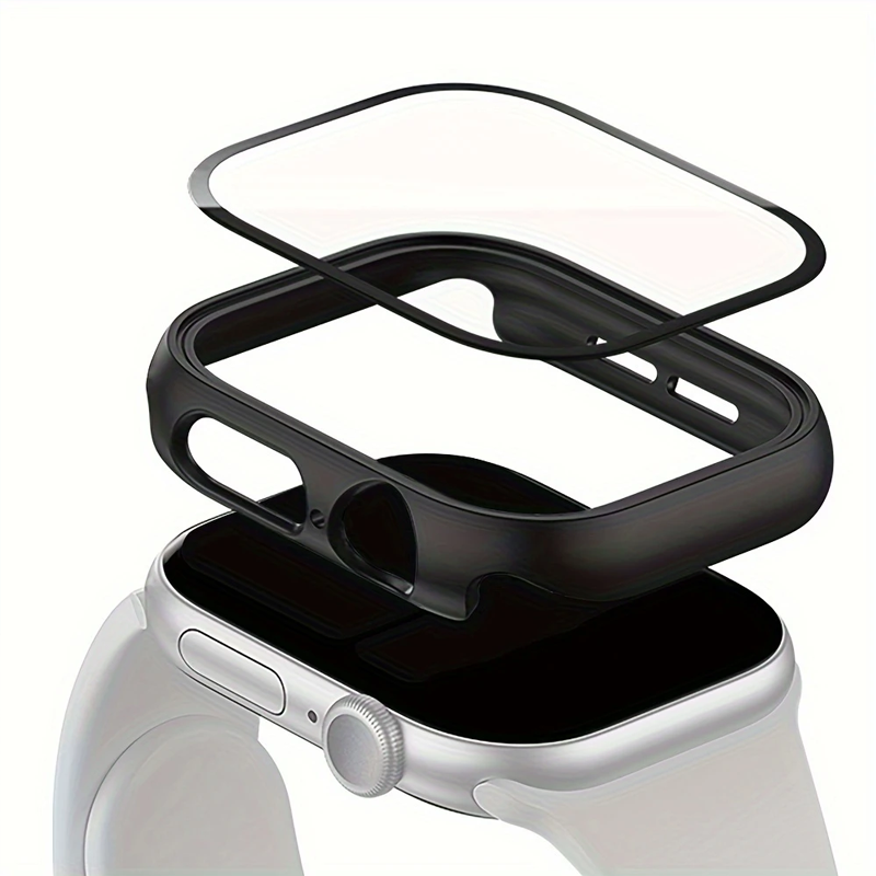 Glass + Case for Apple Watch 4 - Smartwatch Band Accessories recension och pris