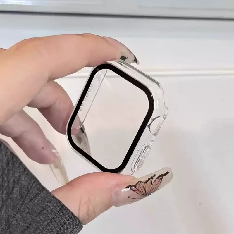 Glass + Case for Apple Watch 4 - Smartwatch Band Accessories recension och pris