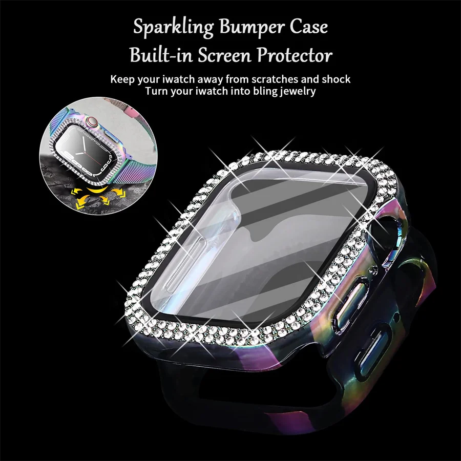 Diamond Cover For Apple watch  - Smartwatch Band Accessories recension och pris