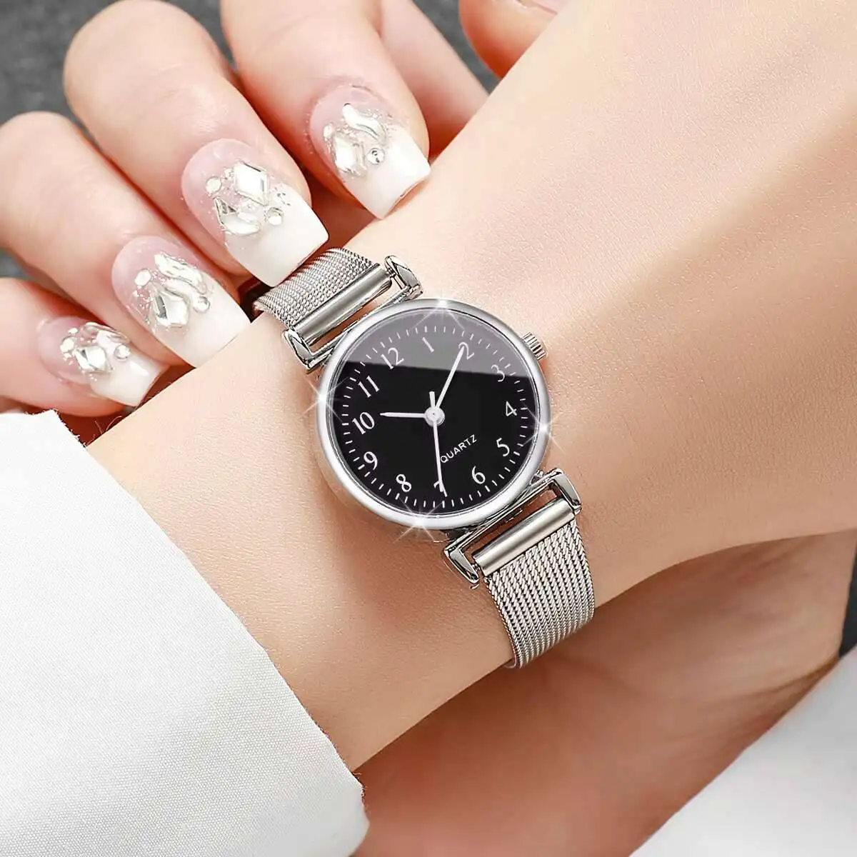 1/2PCS Fashion Women Watches S - Stainless Mesh Band recension och pris