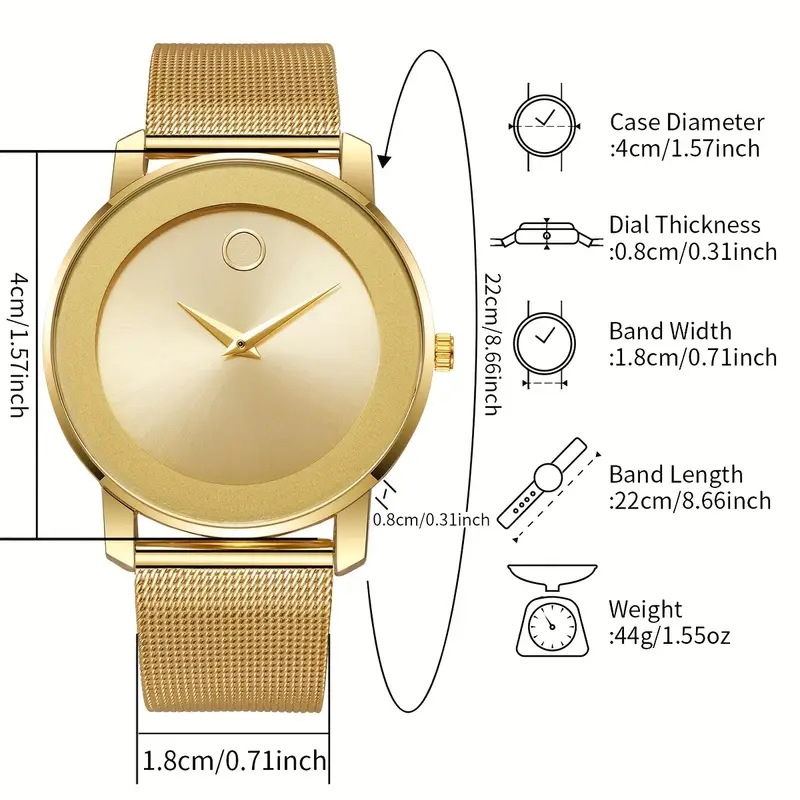 New Ultra-Thin Mesh Band Men's - Smartwatch Touch recension och pris