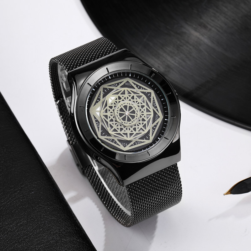 Watches Men Fasion Turntable N - Stainless Mesh Band recension och pris