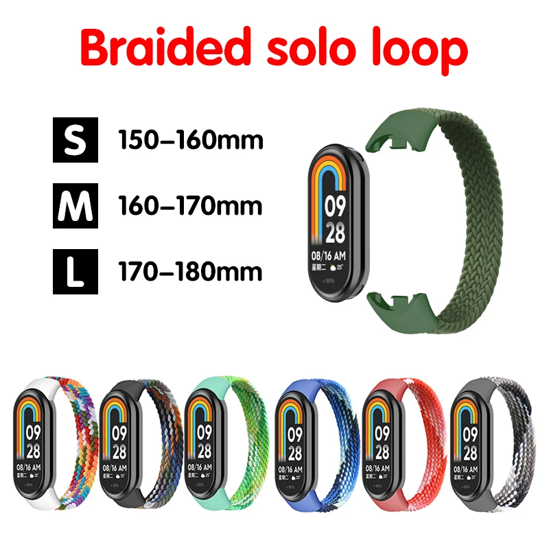 Strap for Mi band 7 8 6 5 Nylo - Solo Loop Strap recension och pris