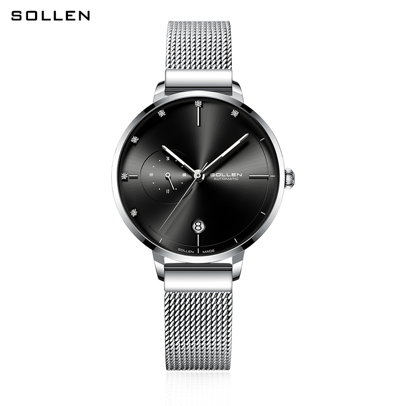 SOLLEN-Automatic Mechanical Wa - Stainless Mesh Band recension och pris