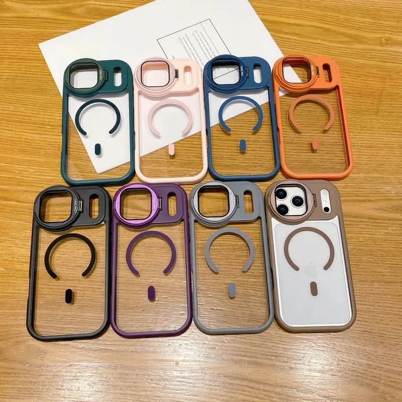 Clear Camera Stand Back Cover  - Magnetic Charging Stand recension och pris