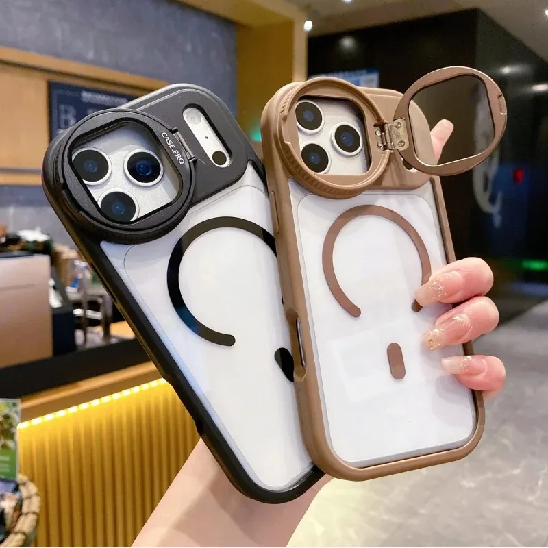 Clear Camera Stand Back Cover  - Magnetic Charging Stand recension och pris