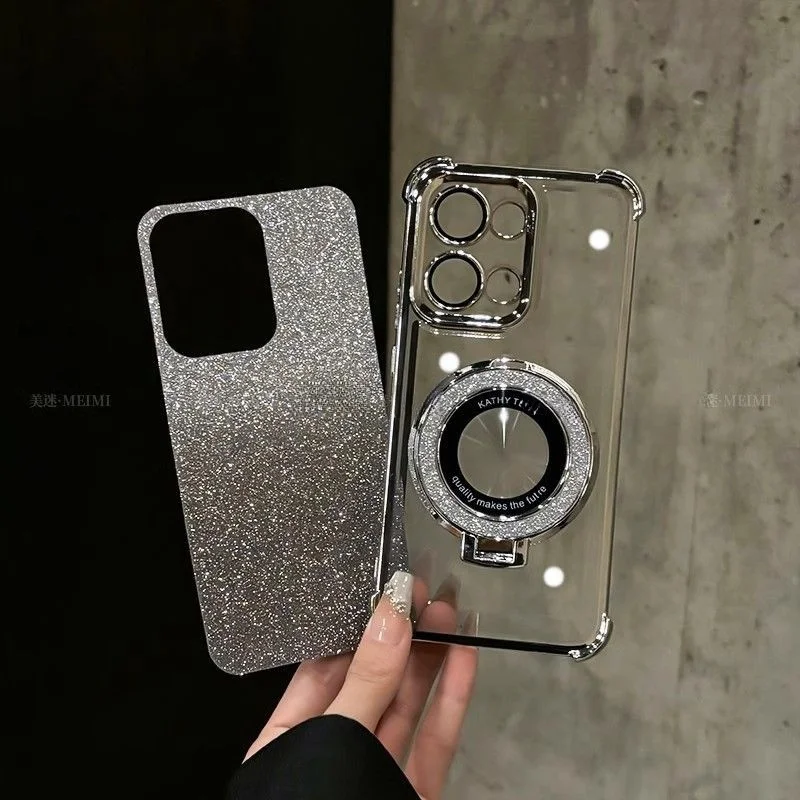 Glitter Mirror Holder Case For - Vivo Y28 recension och pris