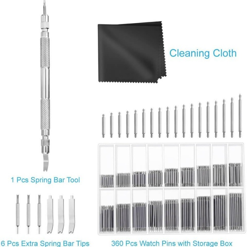 Universal 368Pcs Watch Repair  - Tool Kit Strap Change recension och pris