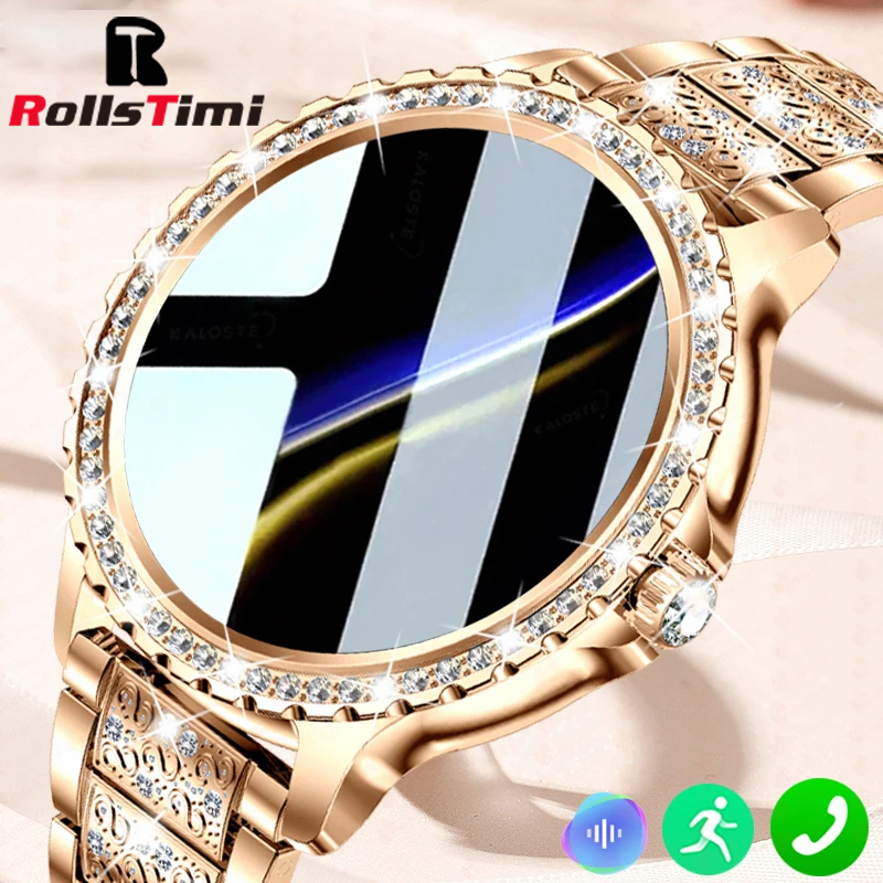 Fashion Luxury Gold Women Smar - Smartwatch Faces recension och pris